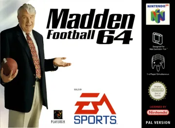 Madden Football 64 (Europe) box cover front